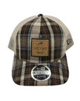 New Era 9FORTY Buffalo Bills Rustic Brown & Pale Blue Plaid M-Crown Snapback