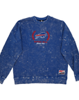 New Era Buffalo Bills Blue Mineral Wash Crewneck Sweatshirt