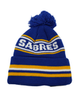 New Era Buffalo Sabres Blue With Yellow & White Stripes Knit Pom