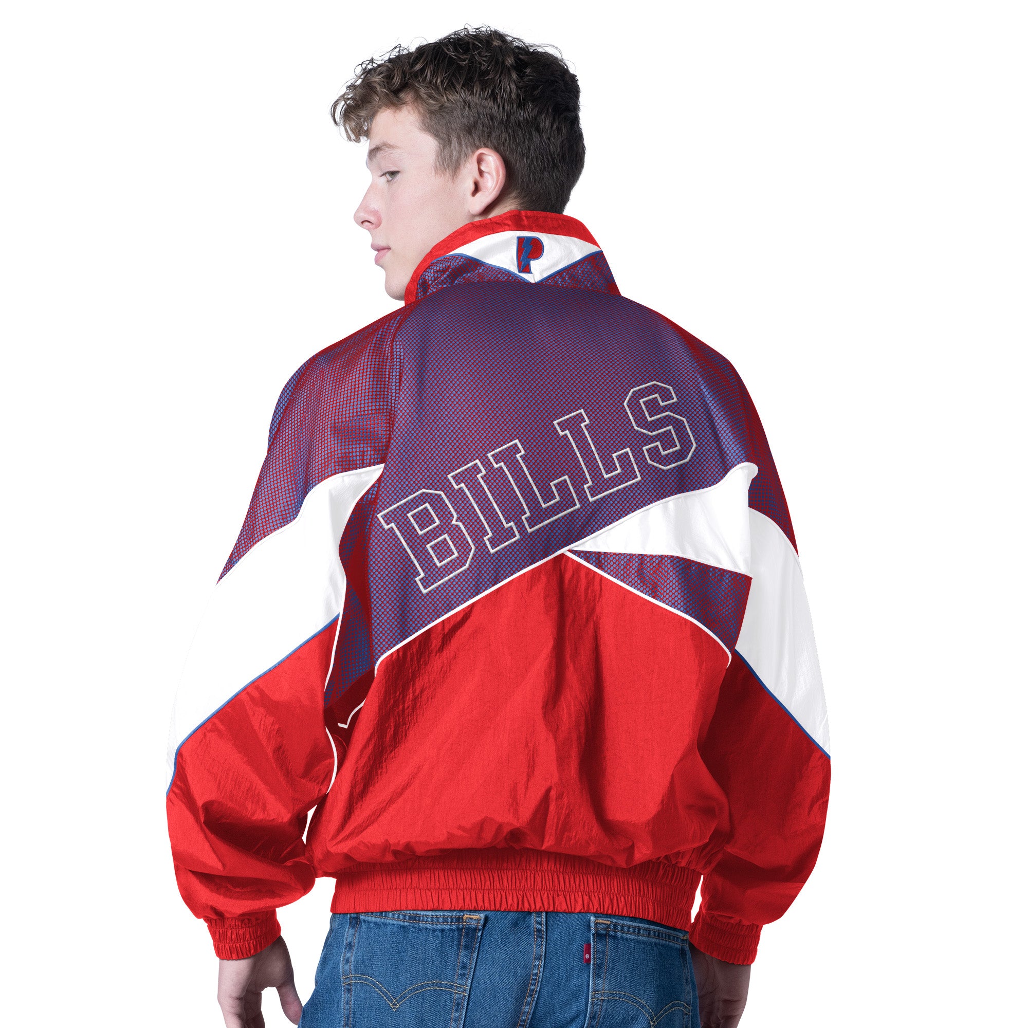 Pro Player Bills R/W/B Colorblocking Full Zip Wind | The BFLO Store