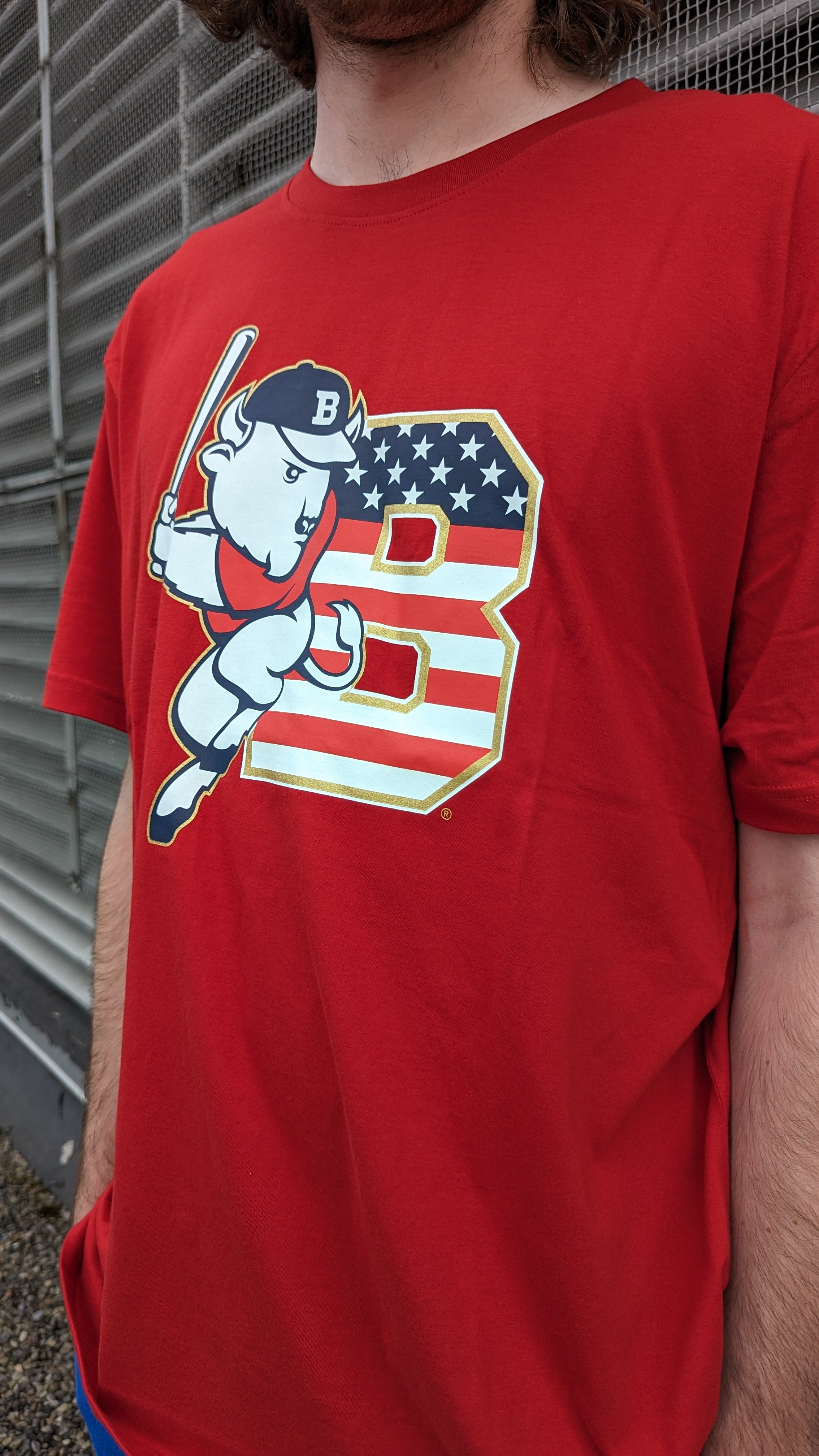 New Era Buffalo Bisons Stars & Striped Red T-Shirt | The