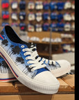 Buffalo Bills Sunset & Palm Trees Low Top Canvas Sneakers