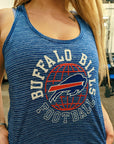 Women's New Era Bills Football Royal & White Tank Top