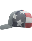 Richardson Model 112PM Gray Buffalo Flag Trucker Hat