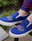 Women's Buffalo Bills Glitter Slip On Canvas Shoes