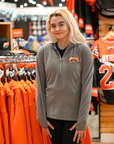 Women's Buffalo Bandits Microfleece Pearl Gray Half Zip Pullover