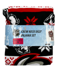 Buffalo Sabres Black & Red Crew Neck Ugly Pajama Set