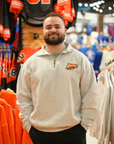 Buffalo Bandits Ash Gray Quarter Zip Pullover