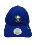 Women's New Era 9FORTY Buffalo Sabres Royal Blue Crisscross Ponytail Hat