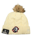 Women's New Era Buffalo Sabres Alternate Logo White Knit Pom