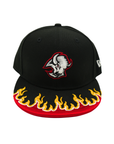 Youth New Era 9FIFTY Buffalo Sabres Alternate Logo Flame Snapback