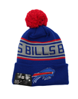 Youth New Era Buffalo Bills Royal With Gray Stripe Knit Hat