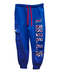 Zubaz Buffalo Bills Blue 90s Team Cargo Joggers