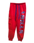 Zubaz Buffalo Bills Red 90s Team Cargo Joggers