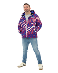 Zubaz Buffalo Bills Zebra Royal Bleacher Blazer Snow Jacket