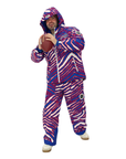 Zubaz Buffalo Bills Zebra Royal Bleacher Blazer Snow Jacket