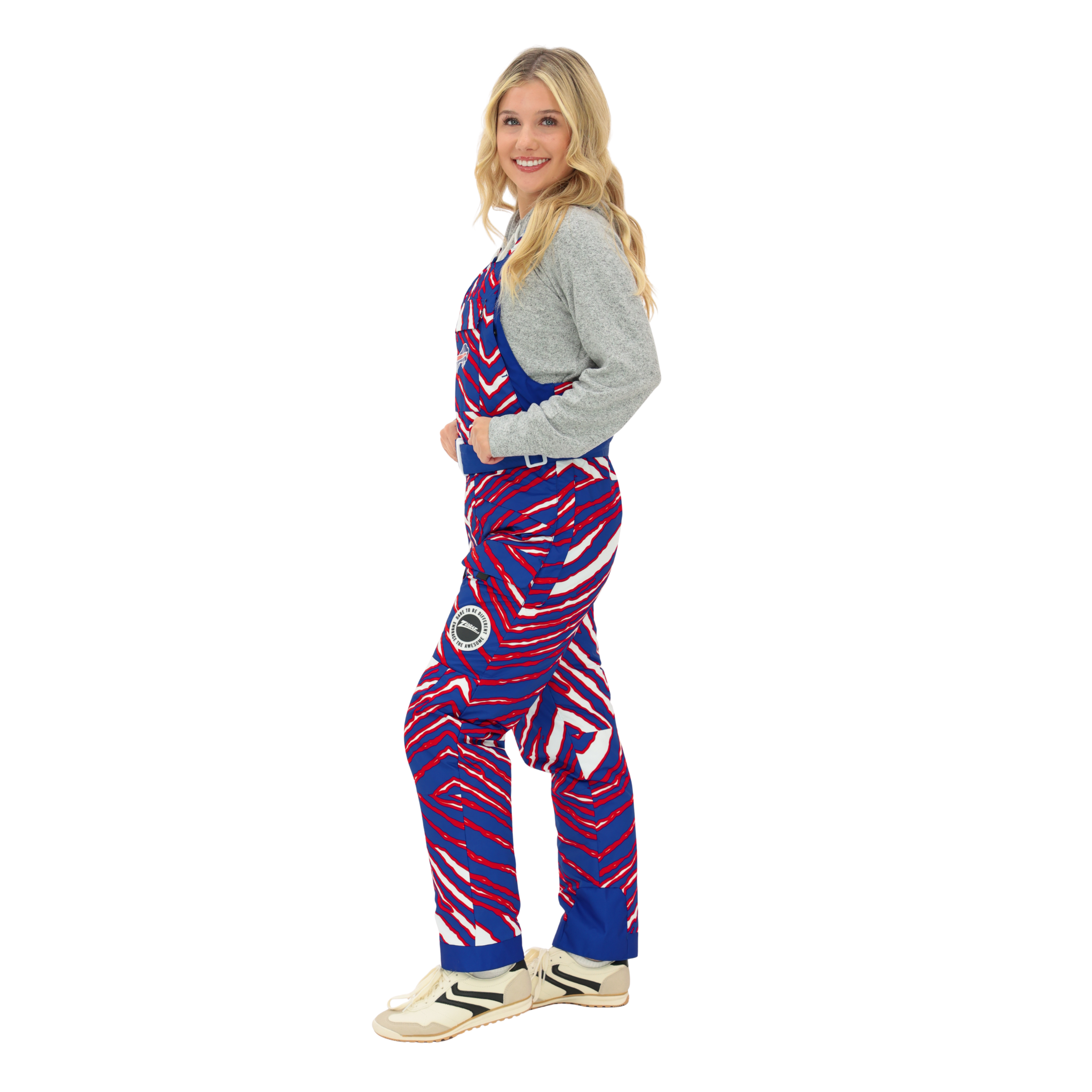 Zubaz Buffalo Bills Zebra Royal Blizzard Snow Bib | The BFLO Store
