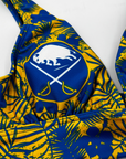 Women's Buffalo Sabres Floral Bikini Top