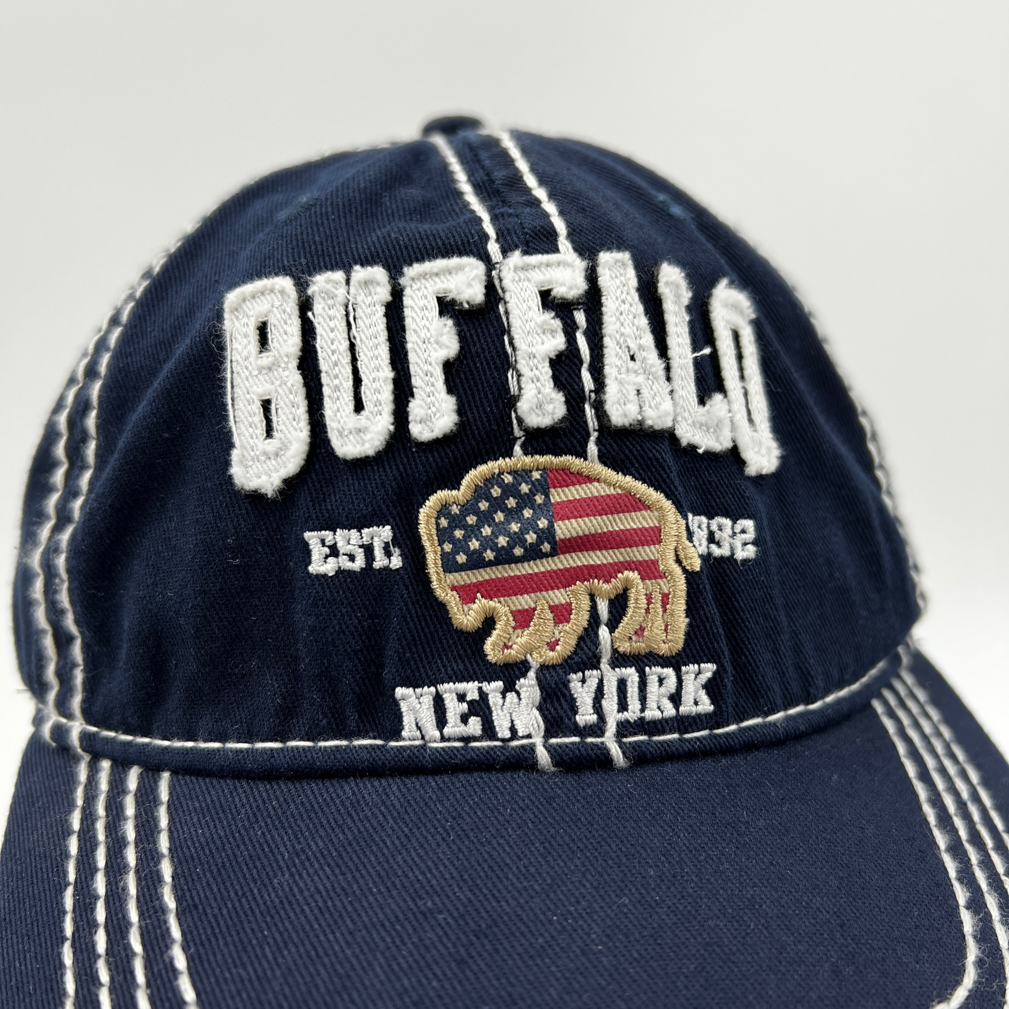 Buffalo, NY Navy Adjustable Hat