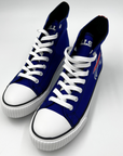 Buffalo Bills Royal & Striped High Top Canvas Shoe