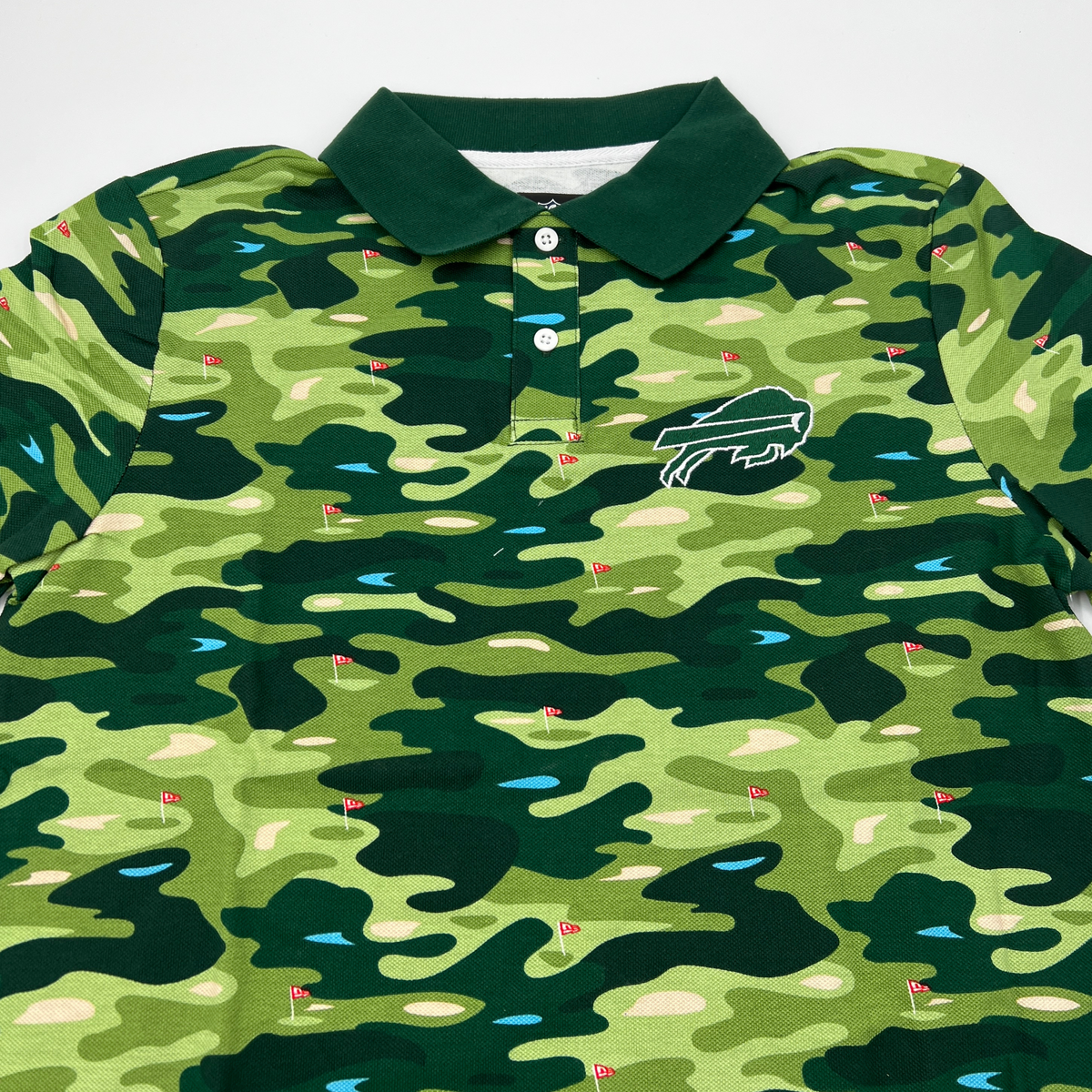 Buffalo Bills Camo Pattern 3D Polo Shirt - Dingeas