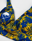 Women's Buffalo Sabres Floral Bikini Top