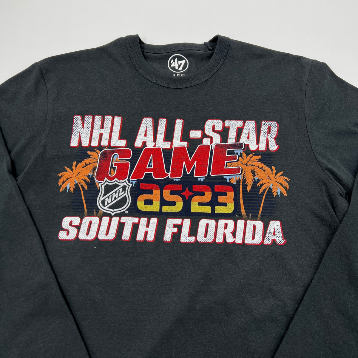 47 Brand NHL 2023 All Star Black With Palm Trees Long Sleeve Shirt