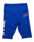 Women's Buffalo Bills Wordmark Royal Blue Biker Shorts