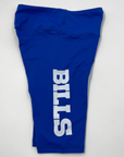 Final Sale - Women's Buffalo Bills Wordmark Royal Blue Biker Shorts