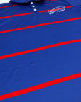 Buffalo Bills Royal Blue & Red Striped Polo