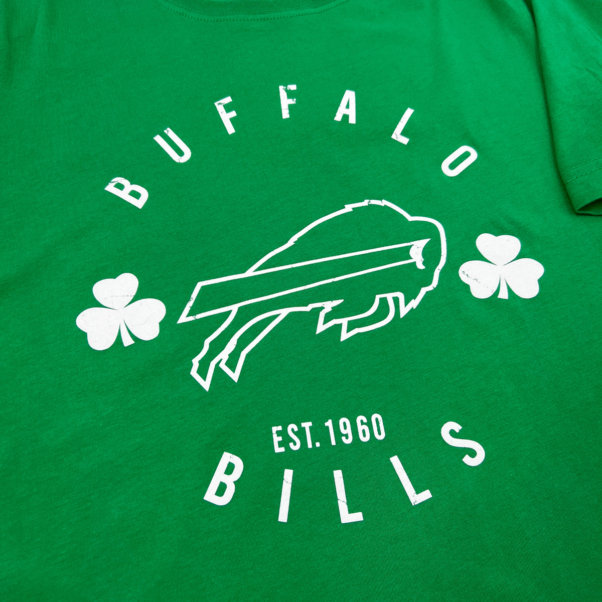 New Era Bills Est. 1960 Green Shamrock T-Shirt