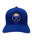 Buffalo Sabres Royal and White Trucker Snapback Hat