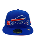 New Era Buffalo Bills Patches Royal Blue Fitted Hat