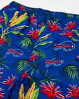 Final Sale - Buffalo Bills Royal Blue With Floral Swim Trunks