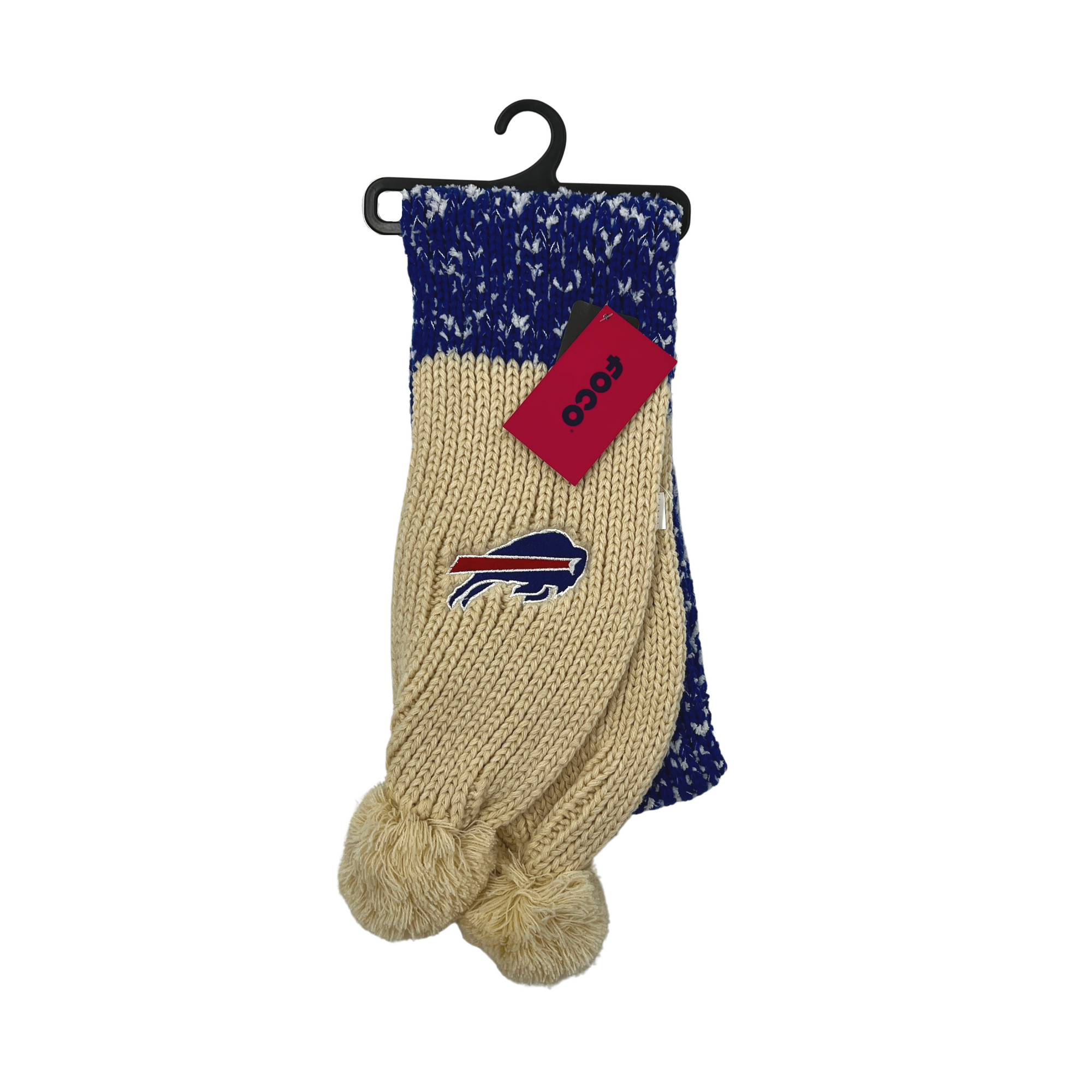 Women&#39;s Buffalo Bills Blue and Cream Knit Scarf
