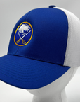 Buffalo Sabres Royal and White Trucker Snapback Hat