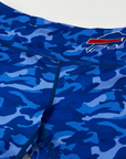 Final Sale - Women's Buffalo Bills Royal Blue Camo Biker Shorts