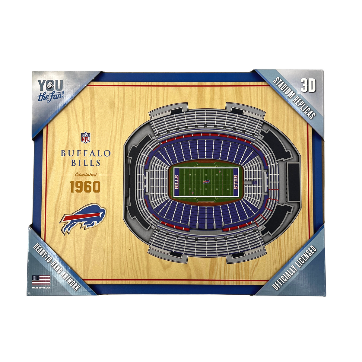 Buffalo Bills 3D Wall Art - Arizona Copper Beard