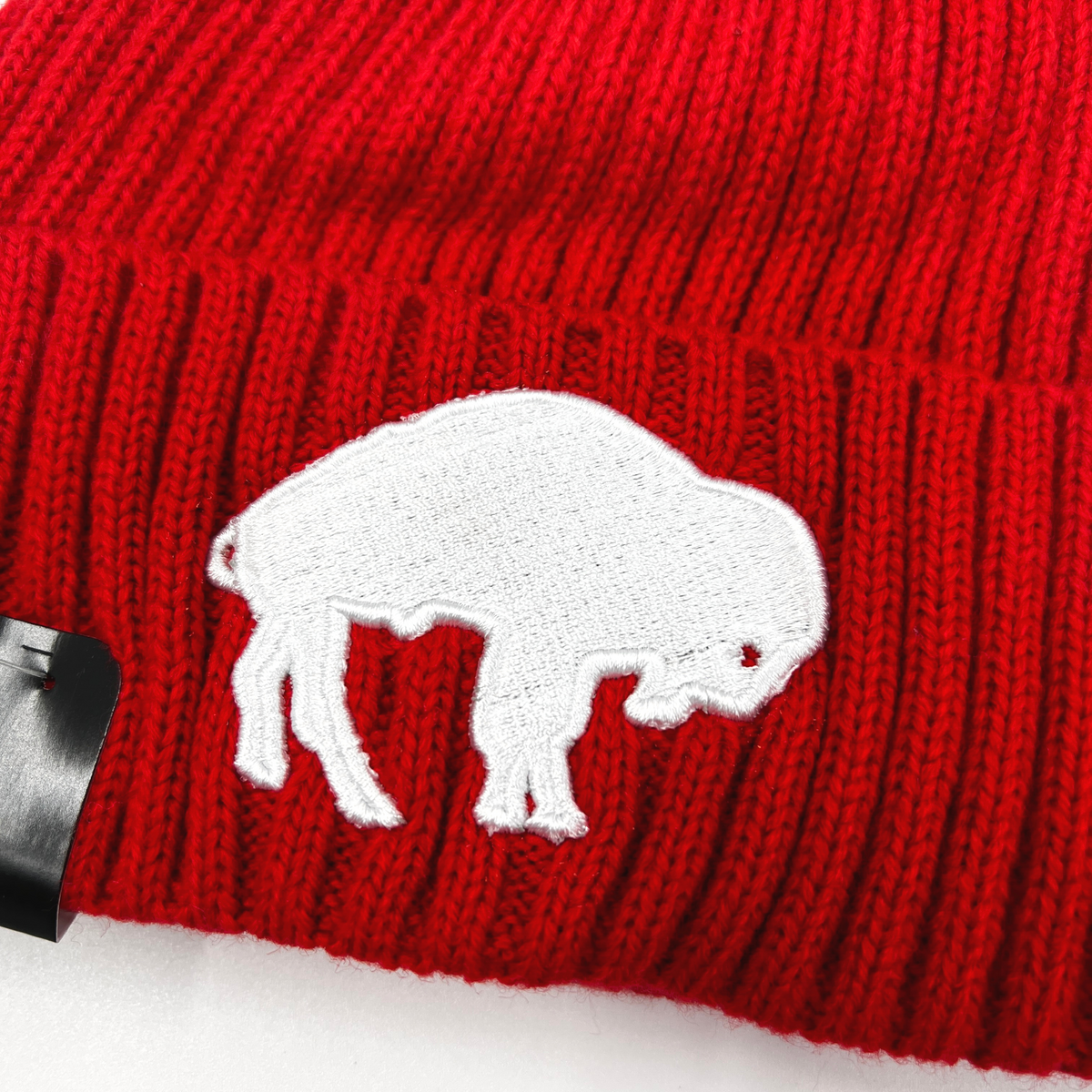 New Era Bills With Standing Buffalo Red Knit Hat