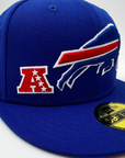 New Era Buffalo Bills Patches Royal Blue Fitted Hat