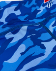 Final Sale - Women's Buffalo Bills Royal Blue Camo Biker Shorts