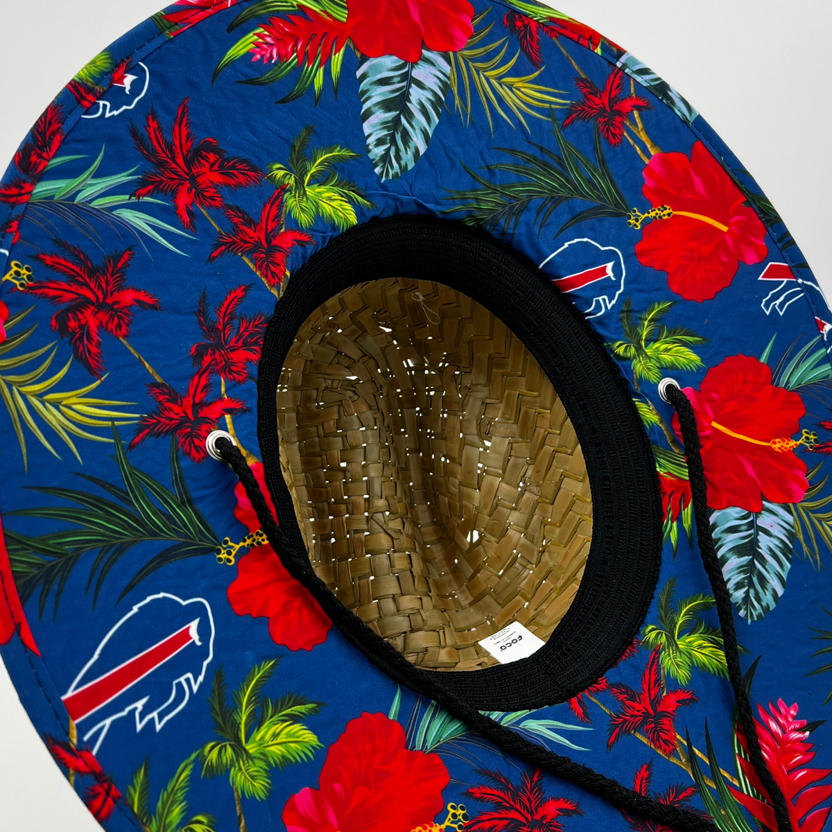 foco Men's NFL Team Logo Floral Lifeguard Beach Straw Sun Hat