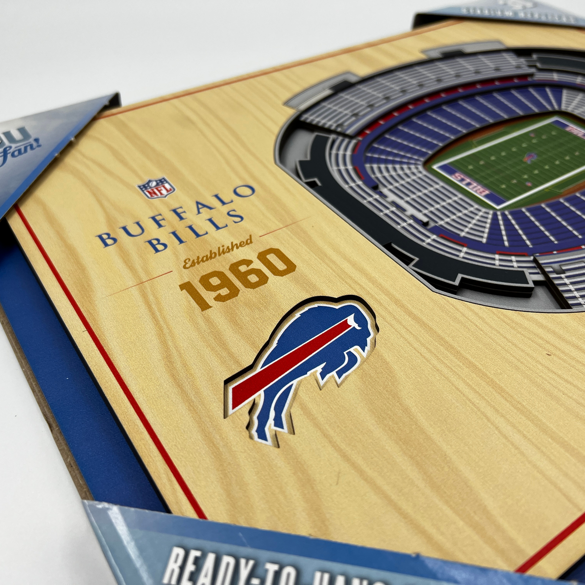 Buffalo Bills 3D Stadium Wood Wall Art