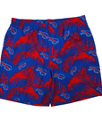 Buffalo Bills Royal & Red Floral Swim Trunks