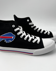 Buffalo Bills Black Canvas Hightop Sneakers