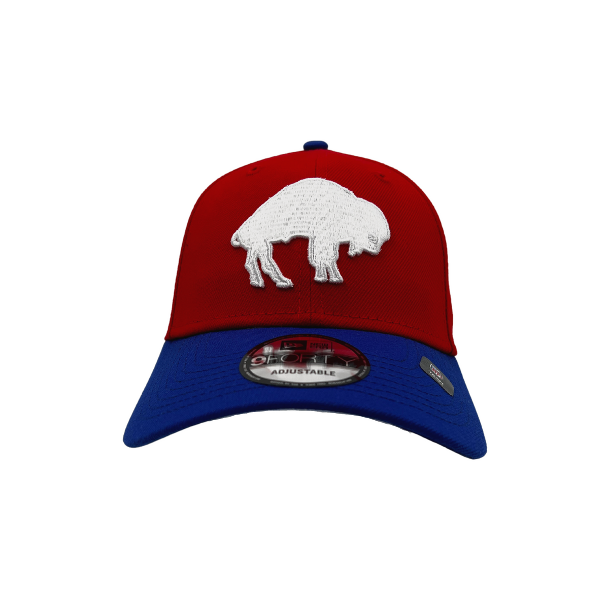 New Era Bills With Standing Buffalo Red Knit Hat