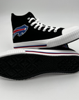 Buffalo Bills Black Canvas Hightop Sneakers