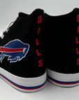 Buffalo Bills Black Canvas Hightop Sneakers
