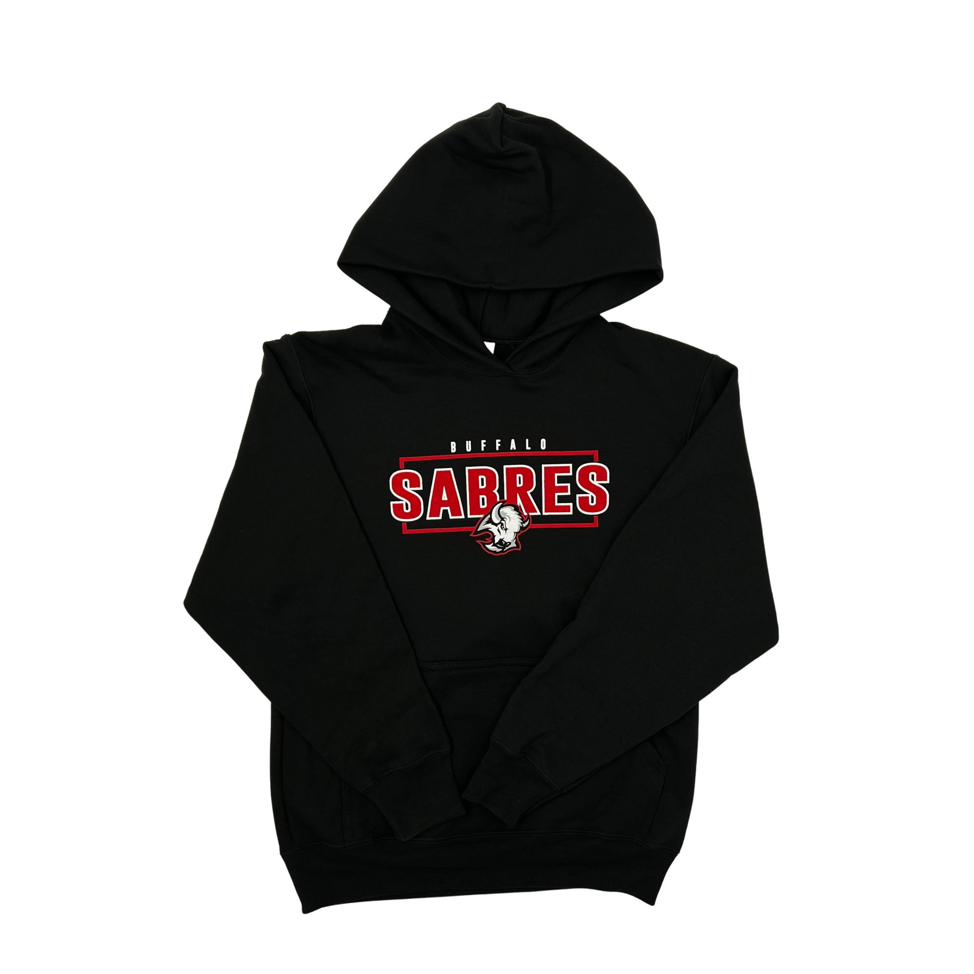 Buffalo Sabres Black &amp; Red Goat Head Youth Hoodie