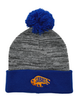 Buffalo Sabres Royal Blue & Gray Pom Pom Beanie